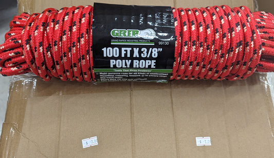 100 ft 3/8" Poly Rope