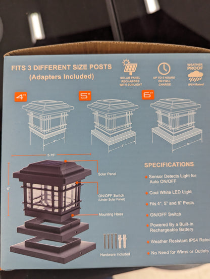 Post & Landscape Light Solar Light