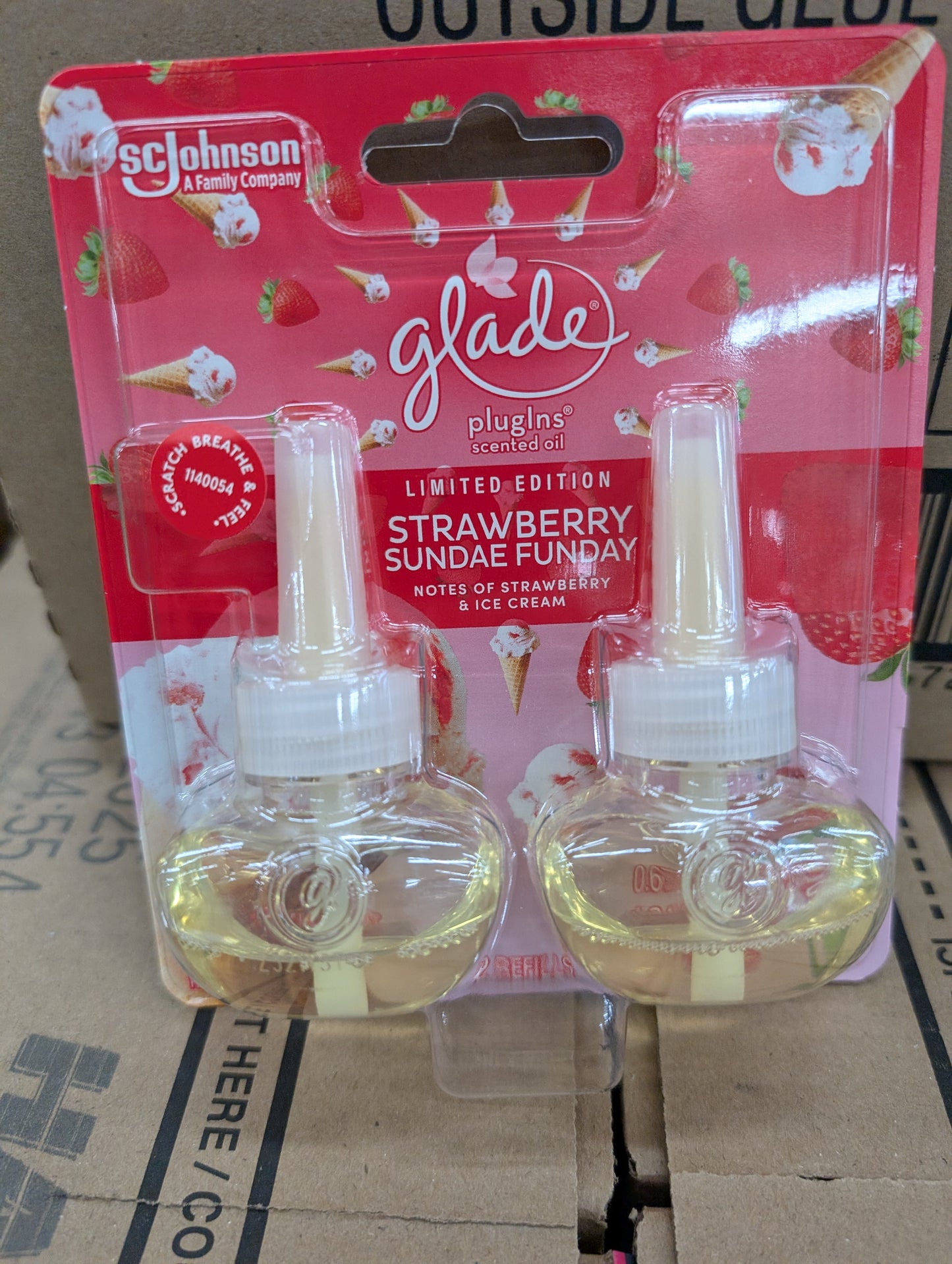 Glade Scented Oil Strawberry 2 Pack