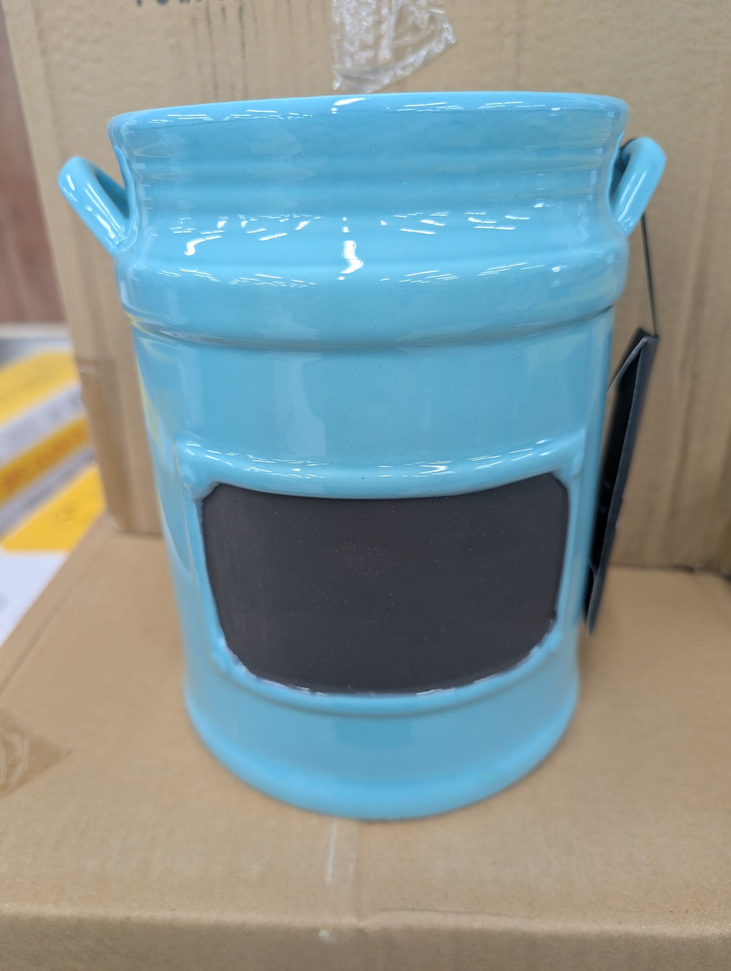 Chalkboard Canister Aqua