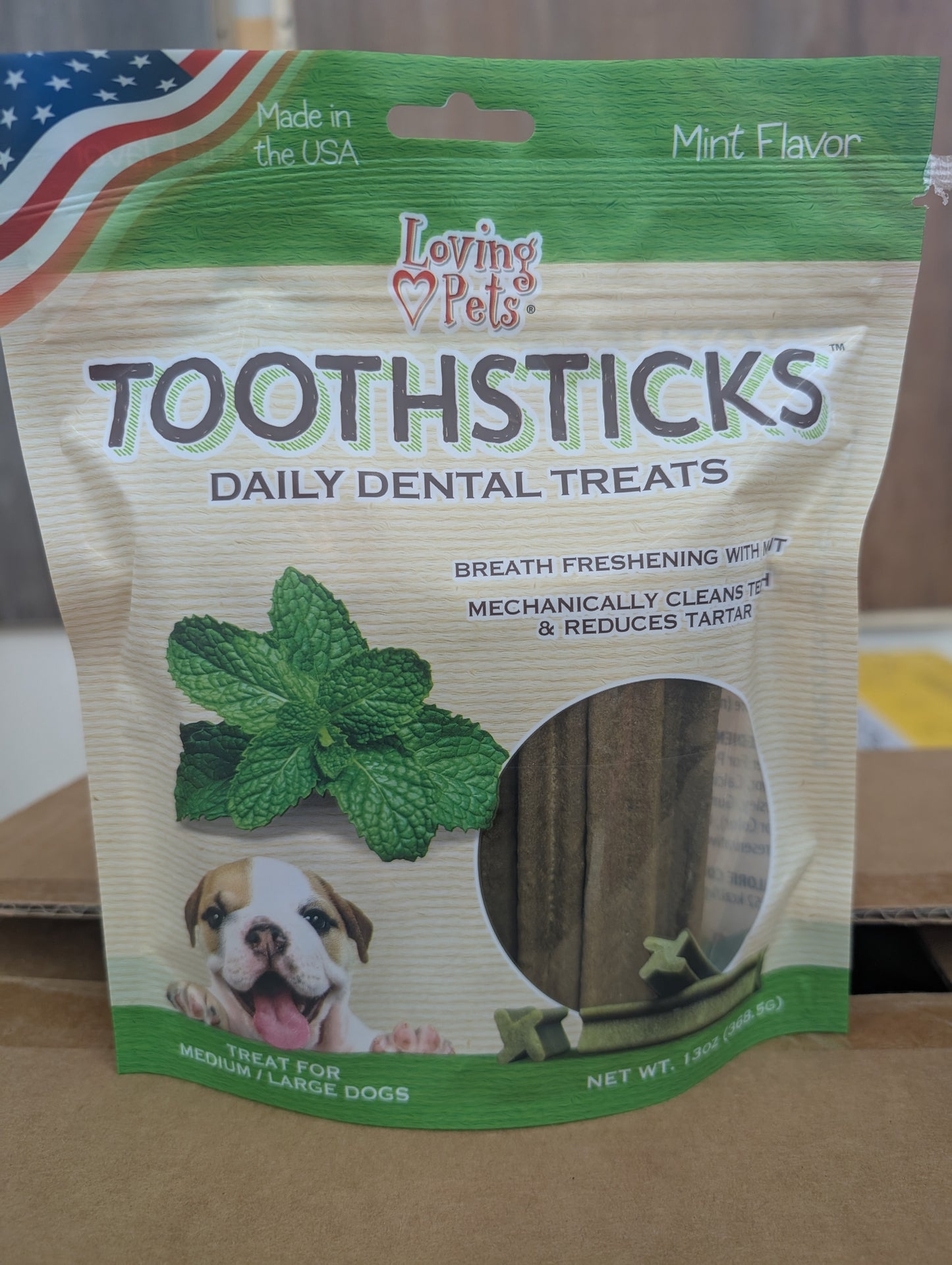 Loving Pets Toothsticks Dental Treat Mint