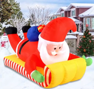 7ft Santa On Sled Christmas Inflatable