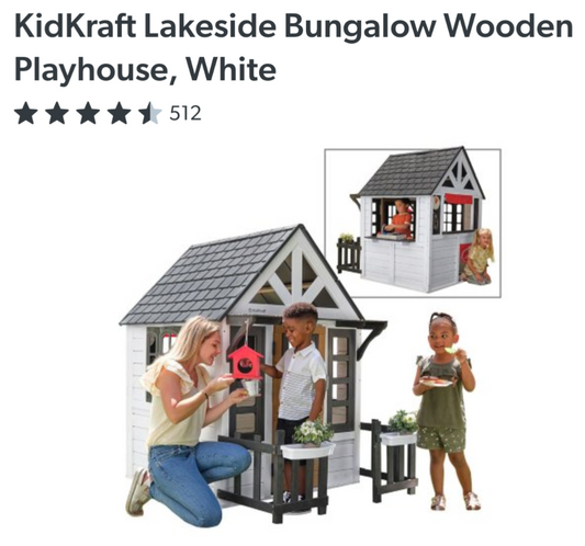 Kidkraft Wooden Playhouse Bungalow