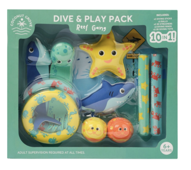 Coconut Grove Dive and Play Pack set of 10