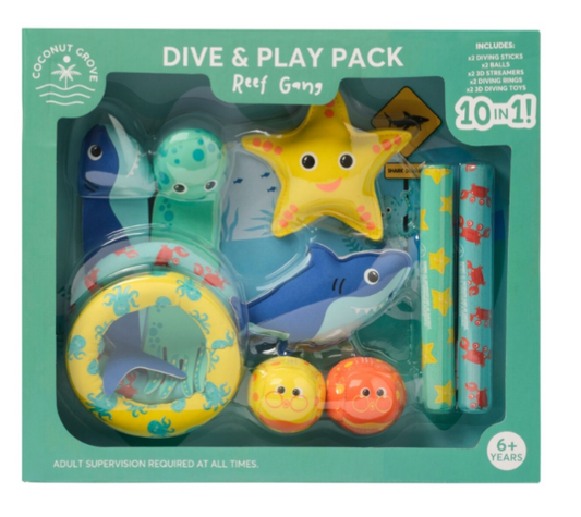 Coconut Grove Dive and Play Pack set of 10