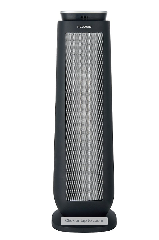 Pelonis Ceramic Tower Space Heater w/Remote