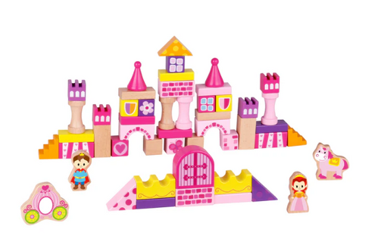 Wooden Princess Castle Blocks Toy