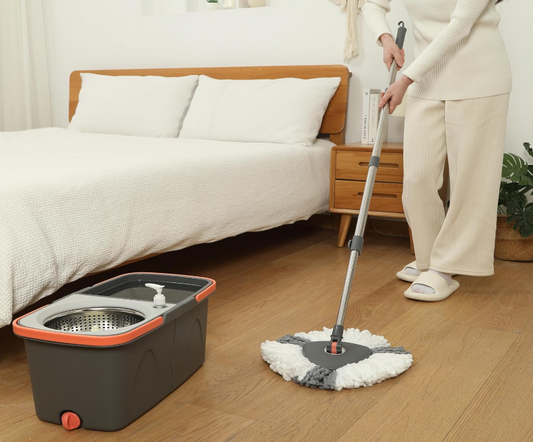 Spin Mop & Stainless Steel Bucket Set – $49.96 Value for $23.99 (Limited Time)