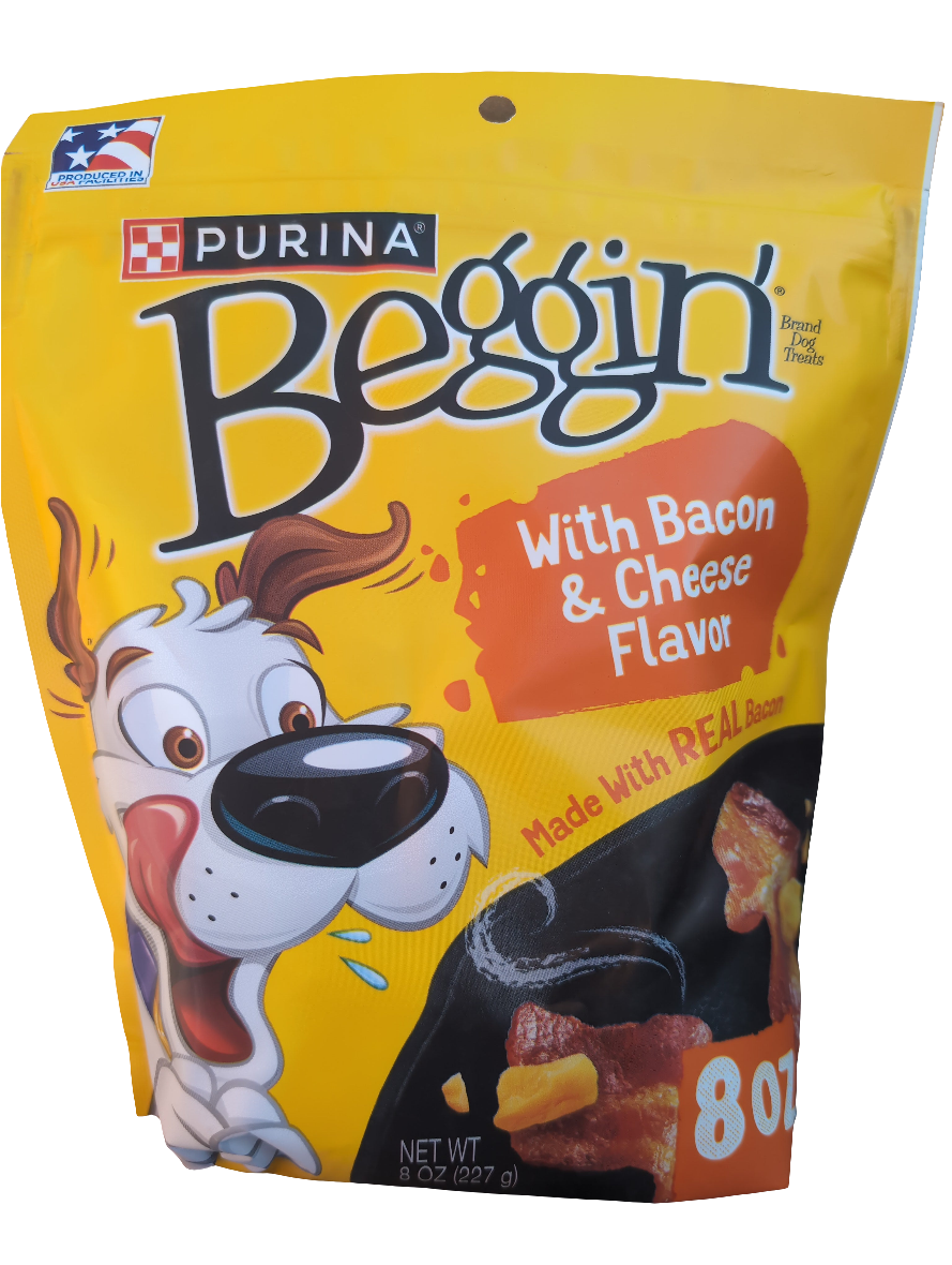 Purina Beggin Bacon and Cheese 8oz 12.31.2025
