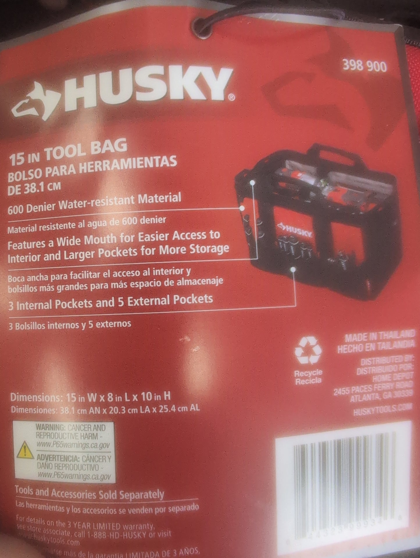 Husky 15" Tool Bag