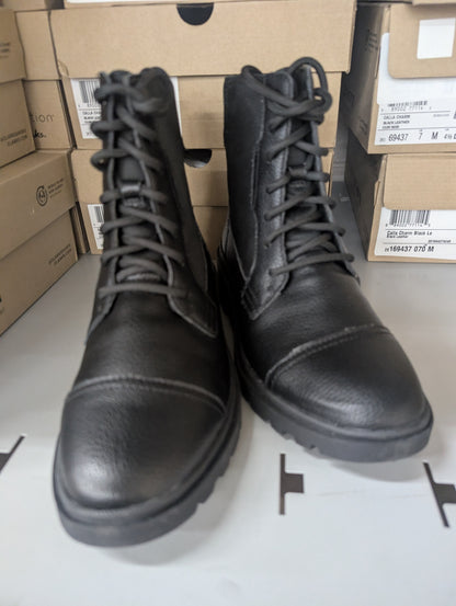 Clarks Size 7 Women's Calla Charm Black Leather Boots