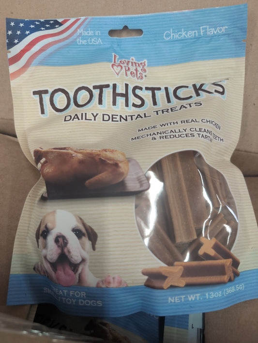 Loving Pets Toothsticks Dental Treat Chicken