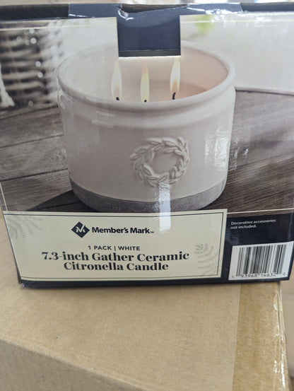 7.3" Gather Ceramic Citronella Candle