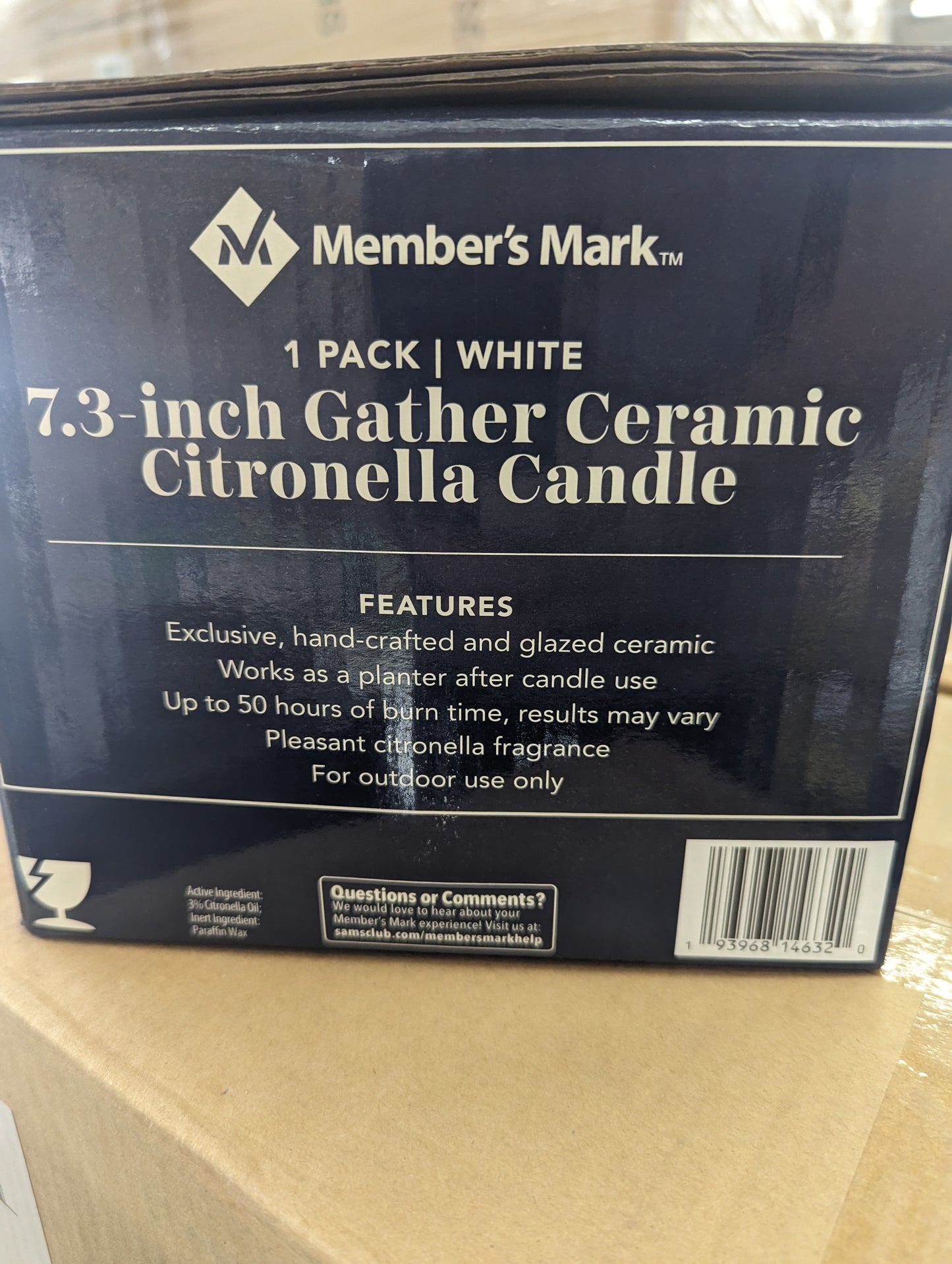 7.3" Gather Ceramic Citronella Candle