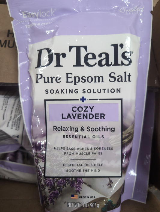 Dr Teals Epsom Salt Cozy Lavender