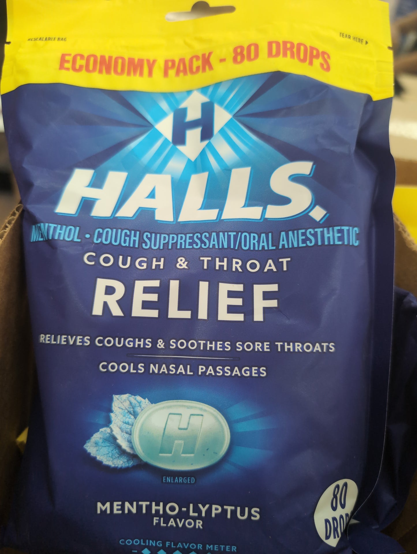 Halls Honey Menthol Lyptus Cough and Throat  7/26