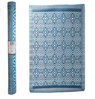 Outdoor Rug Moroccan Blue 4x6