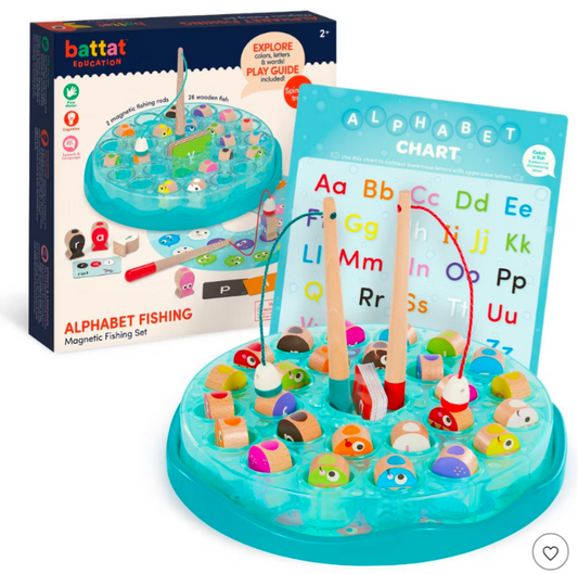 Wooden Alphabet a fishing Game