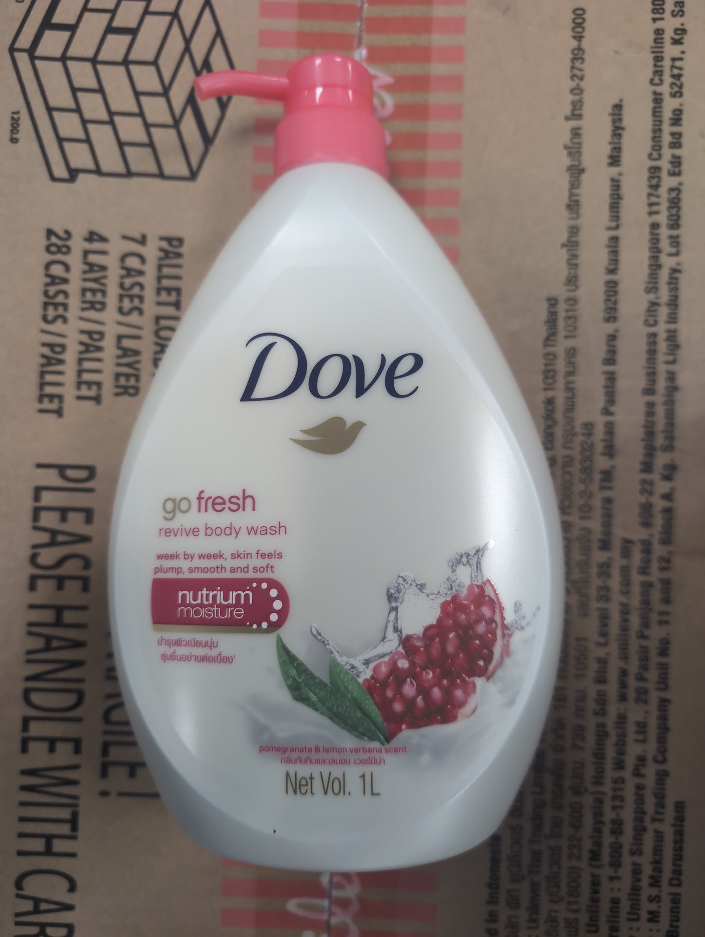 Dove Body Wash 1L Revive Pomegranate