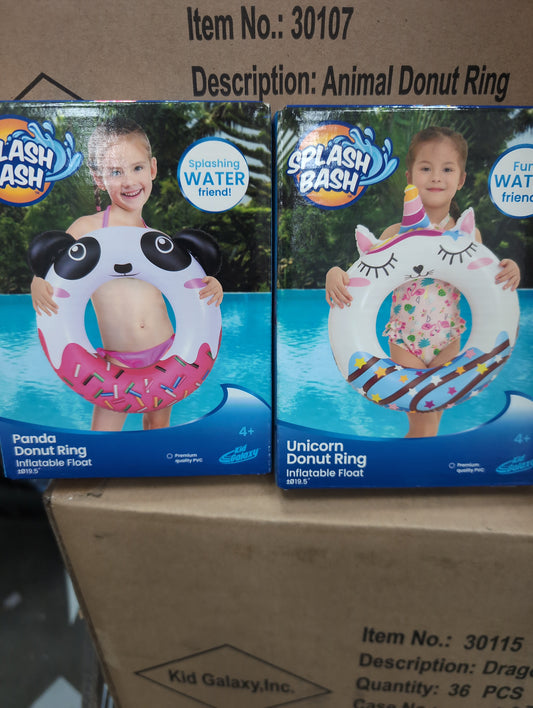 SplashBash Animal Float Donut Ring