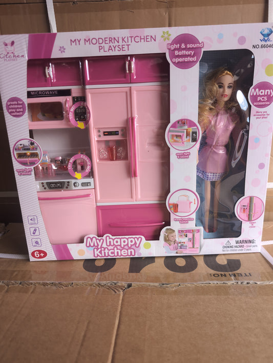 Kitchen Playset with Doll