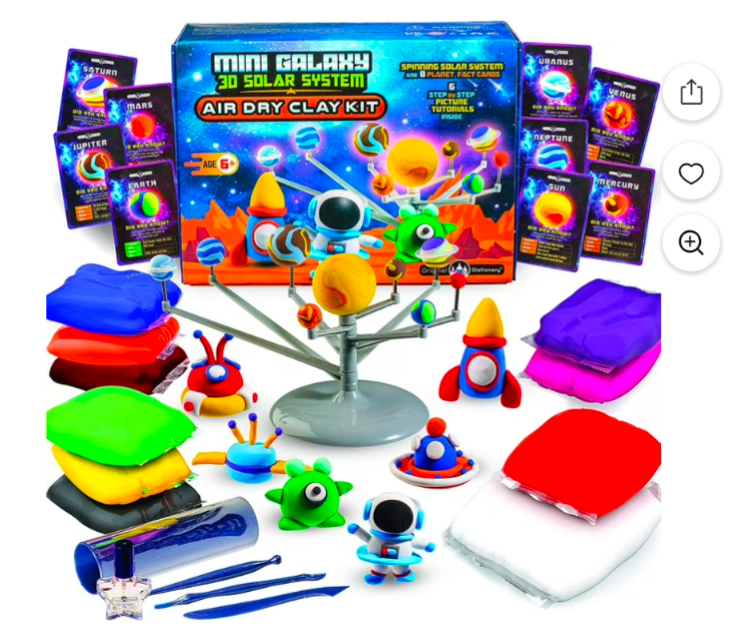 Mini Galaxy 3D Solar System Air Dry Clay Kit