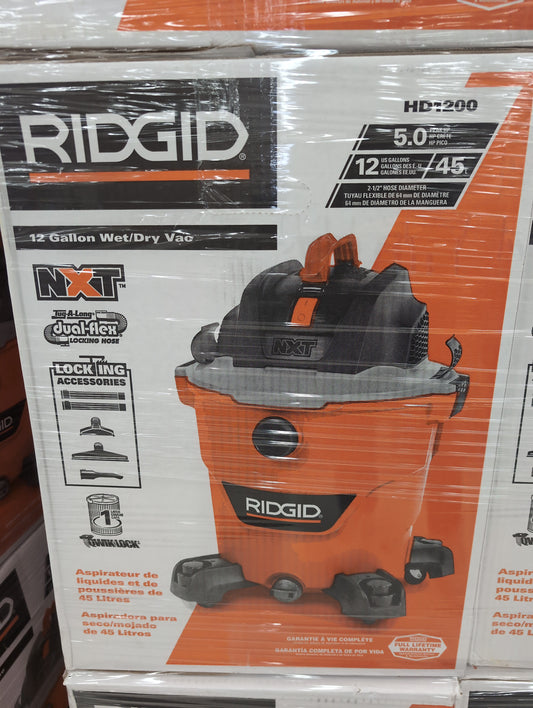 Rigid 12 Gallon Shop Vac hd1200