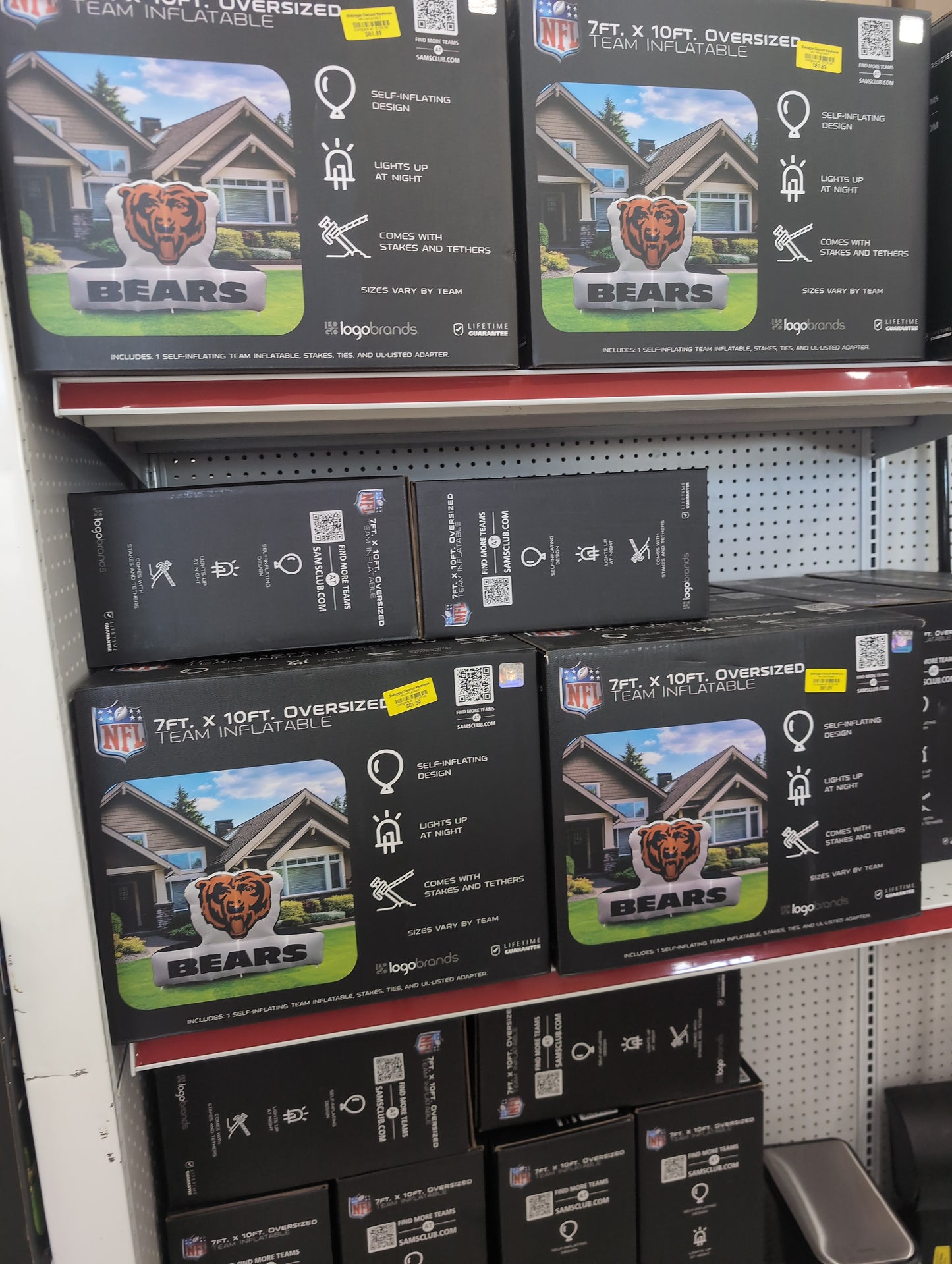 Chicago Bears 7ft x 10ft Light Up NFL INFLATABLE